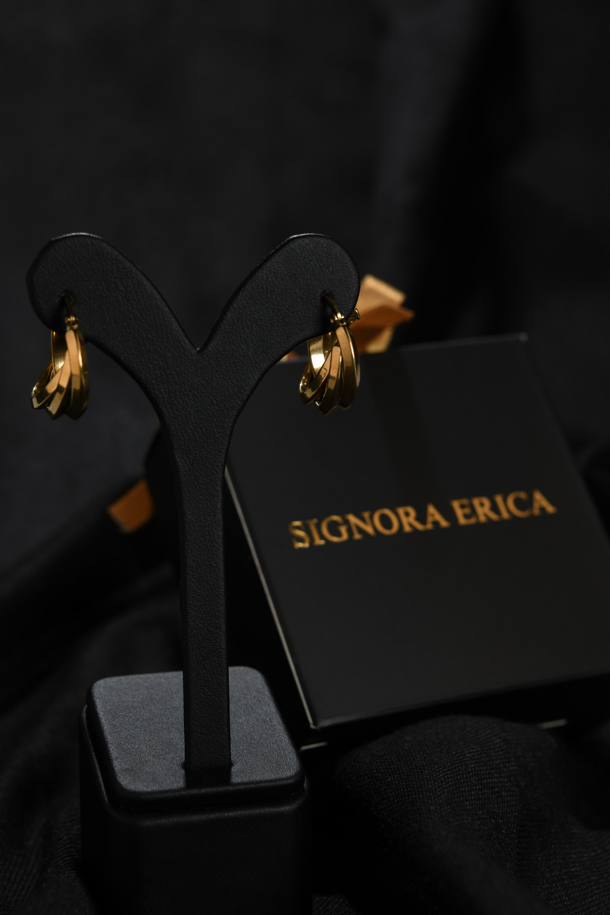 Oval 2 Renk Oturtmalı Kadın Çelik Haka Küpe