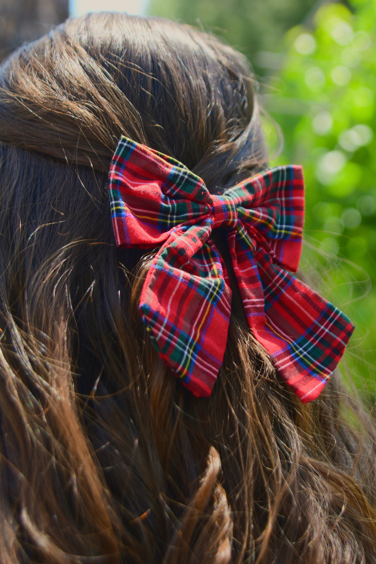 Ekose Desenli Kurdeleli Otamat Toka