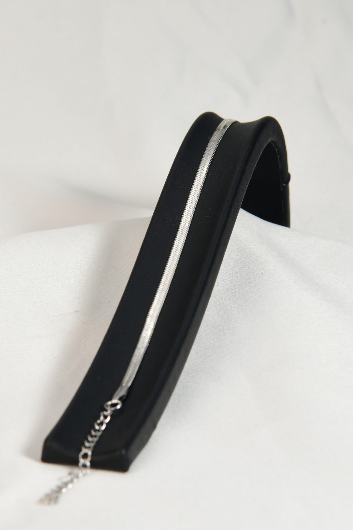 İtalyan Ezme Model Unisex Çelik Zincir Bileklik 3 Mm