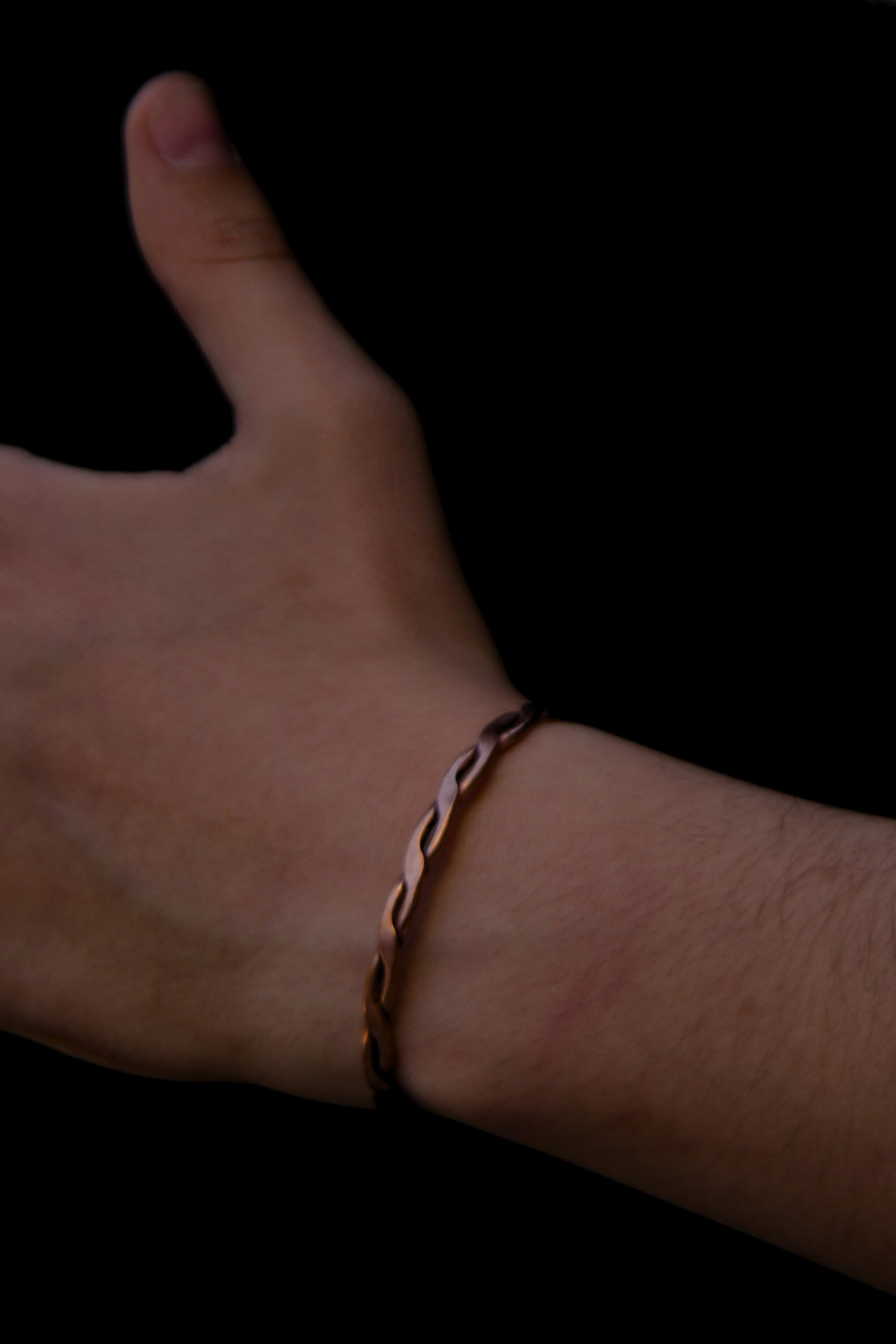 Burgu Desen Bakır Bileklik