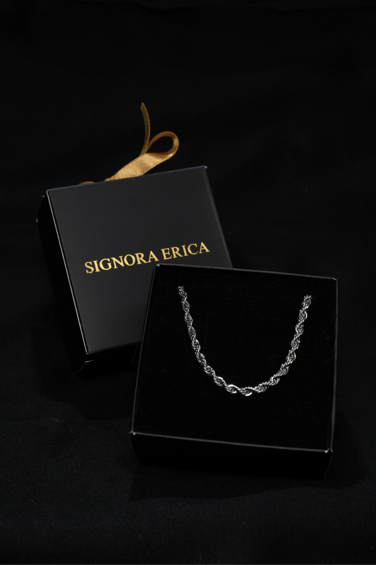 Burgu Model Unisex Çelik Zincir Kolye 4mm