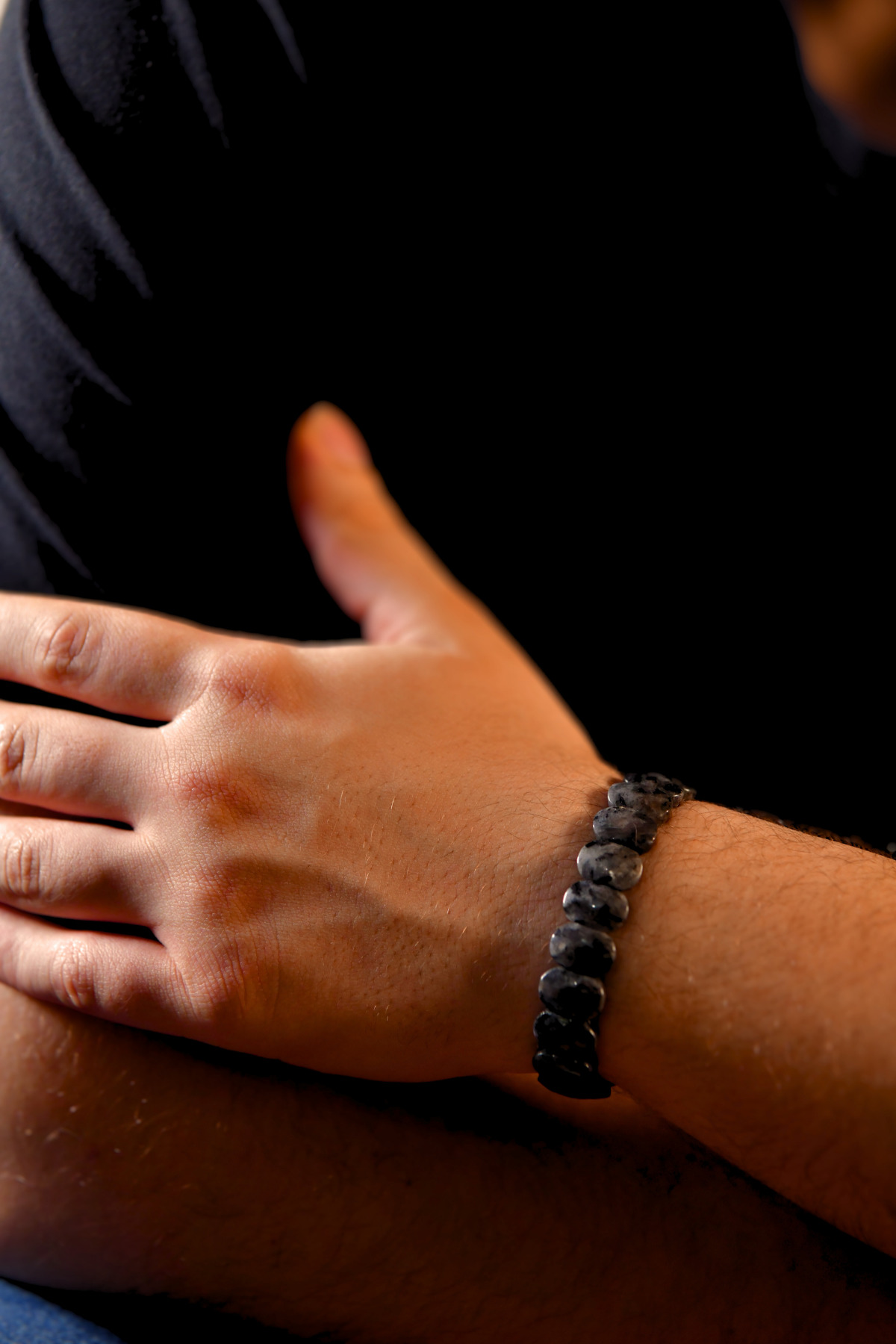 Spektrolit Özel Kesim Doğal Taş Unisex Bileklik