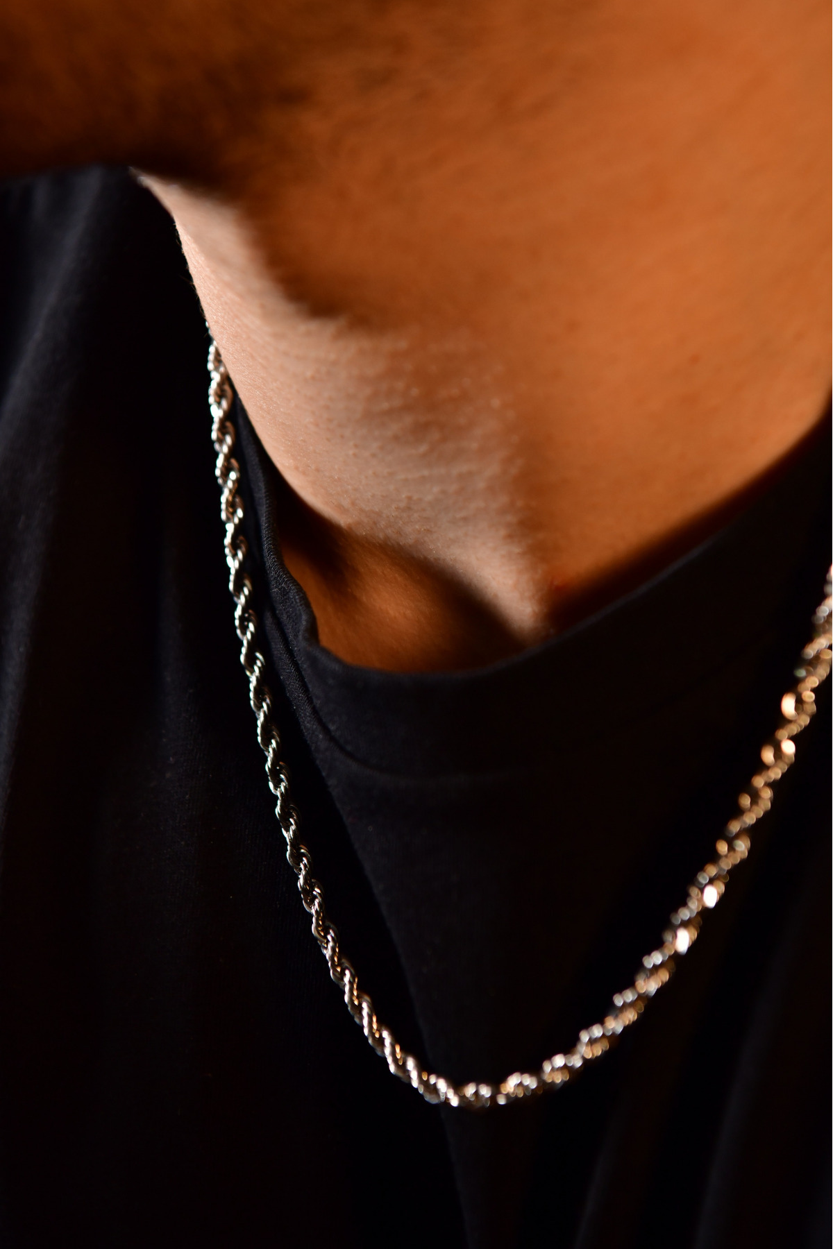 Burgu Model Unisex Çelik Zincir Kolye 4mm