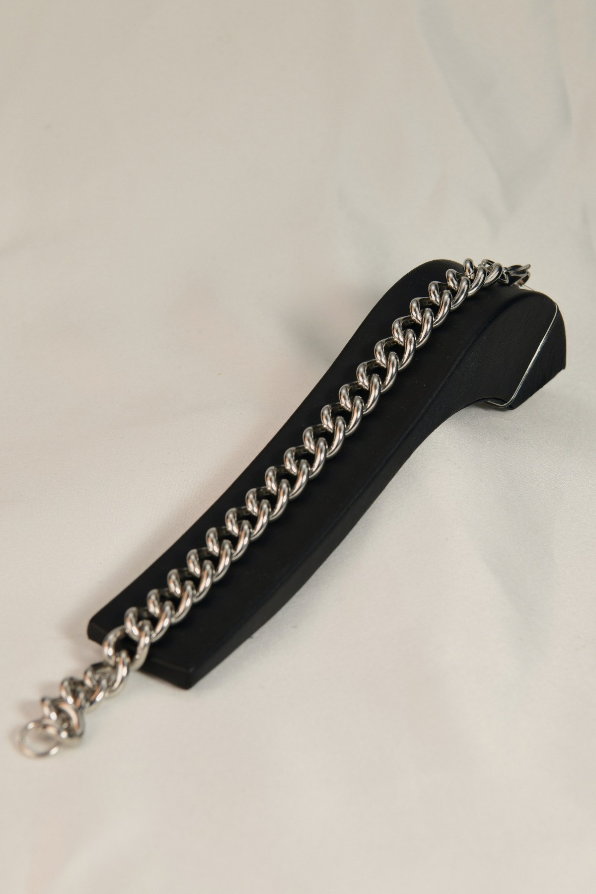 Kalın İç İçe Geçen Halka Zincir Bileklik 22cm 10mm