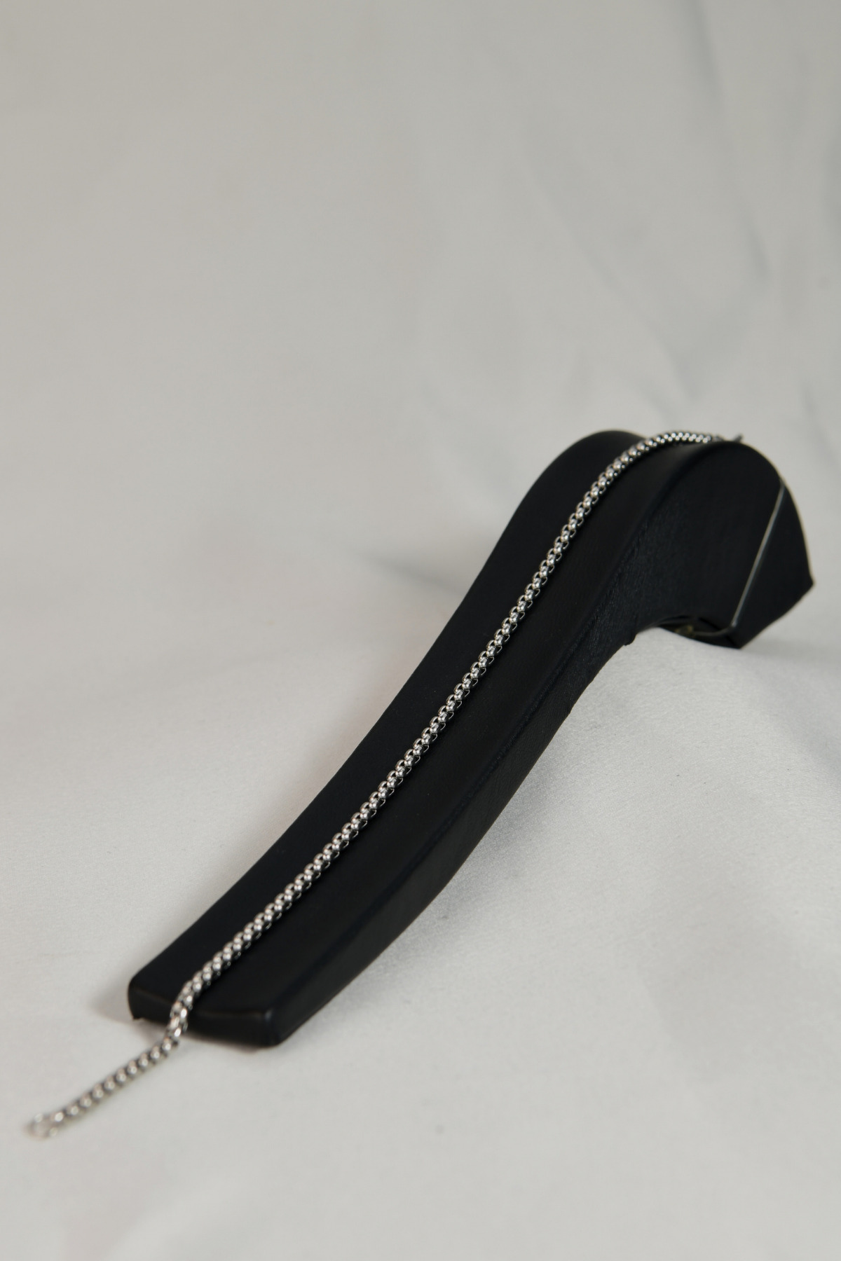 İç İçe Geçen Kare Model Erkek Çelik Zincir Bileklik 2mm