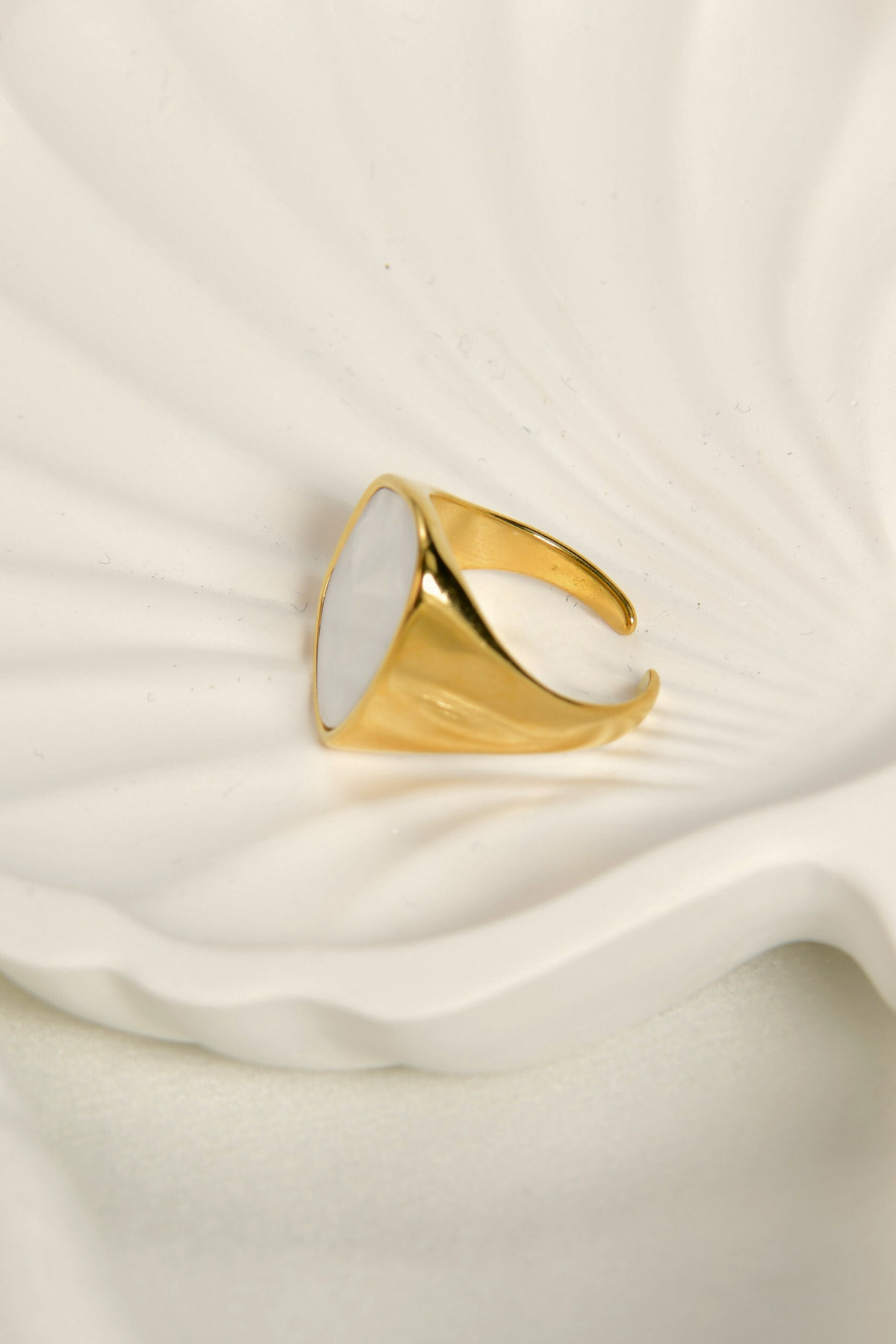 Üzeri Kaplı Asimetrik Ayarlanabilir Çelik Yüzük