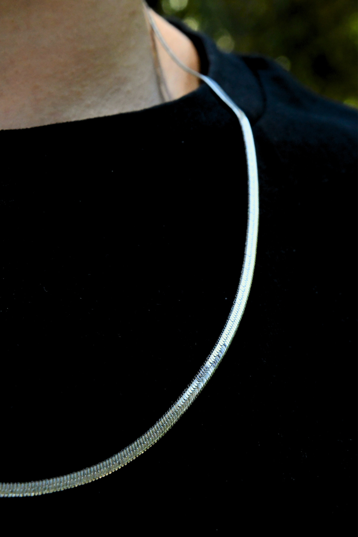 İtalyan Ezme Model Unisex Çelik Zincir Kolye 3 Mm