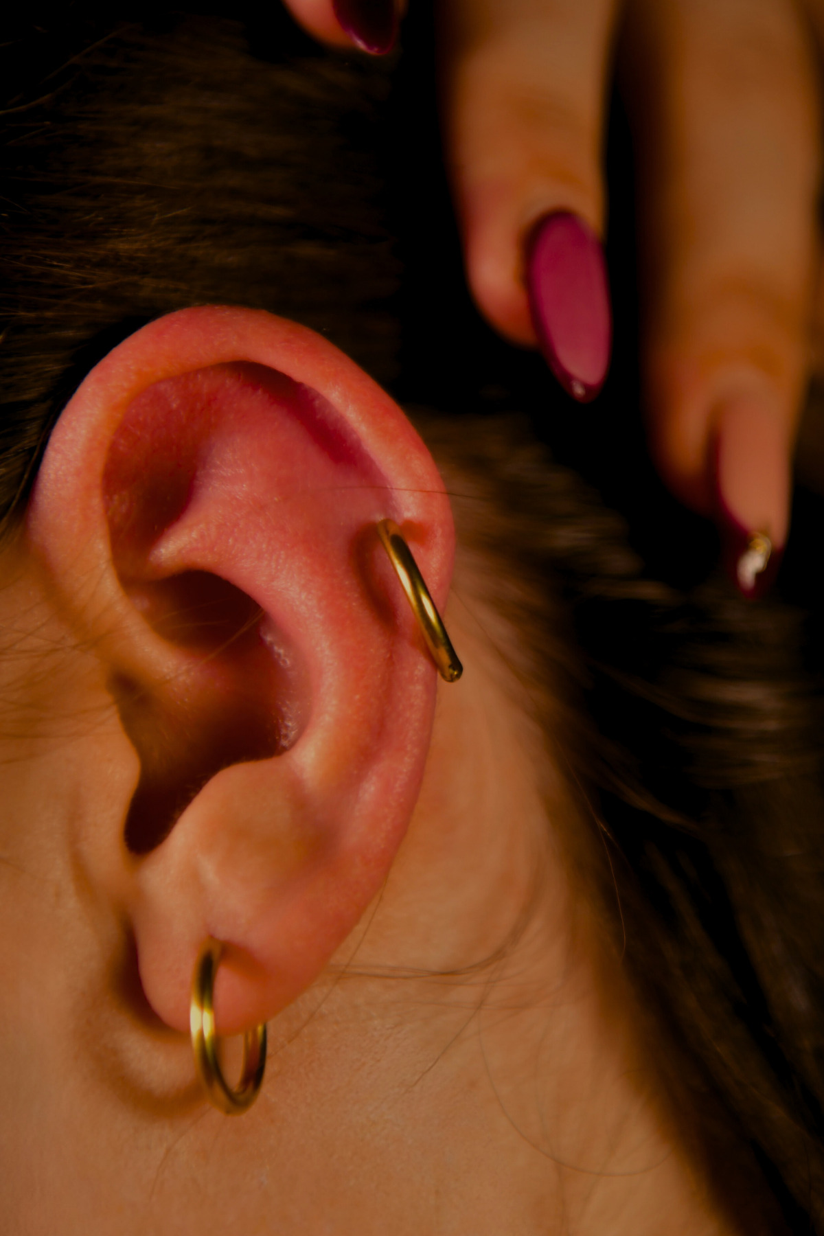 Çiftli Çelik Halka Küpe 16mm